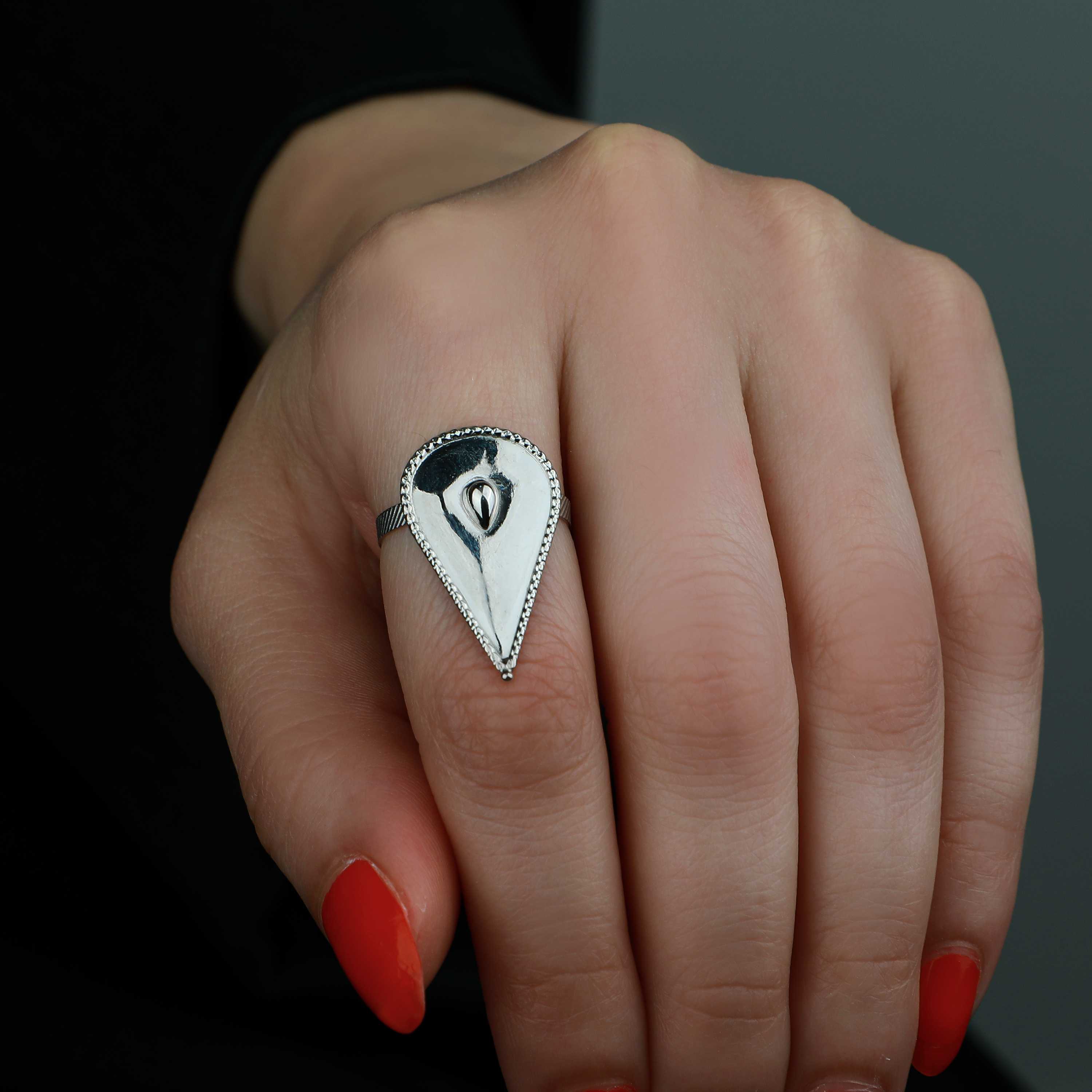 21 karat gold ring, Turkish made - (H-0573)